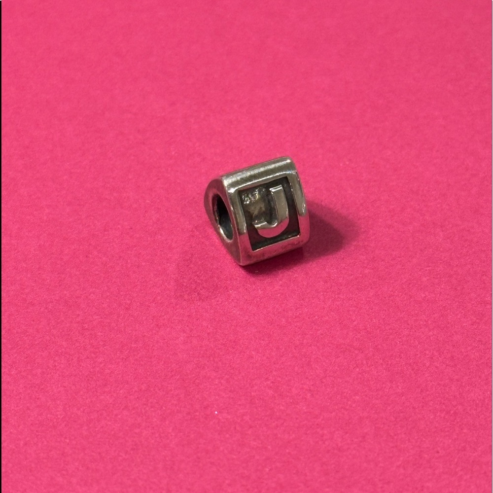 Sterling silver Pandora “J” charm